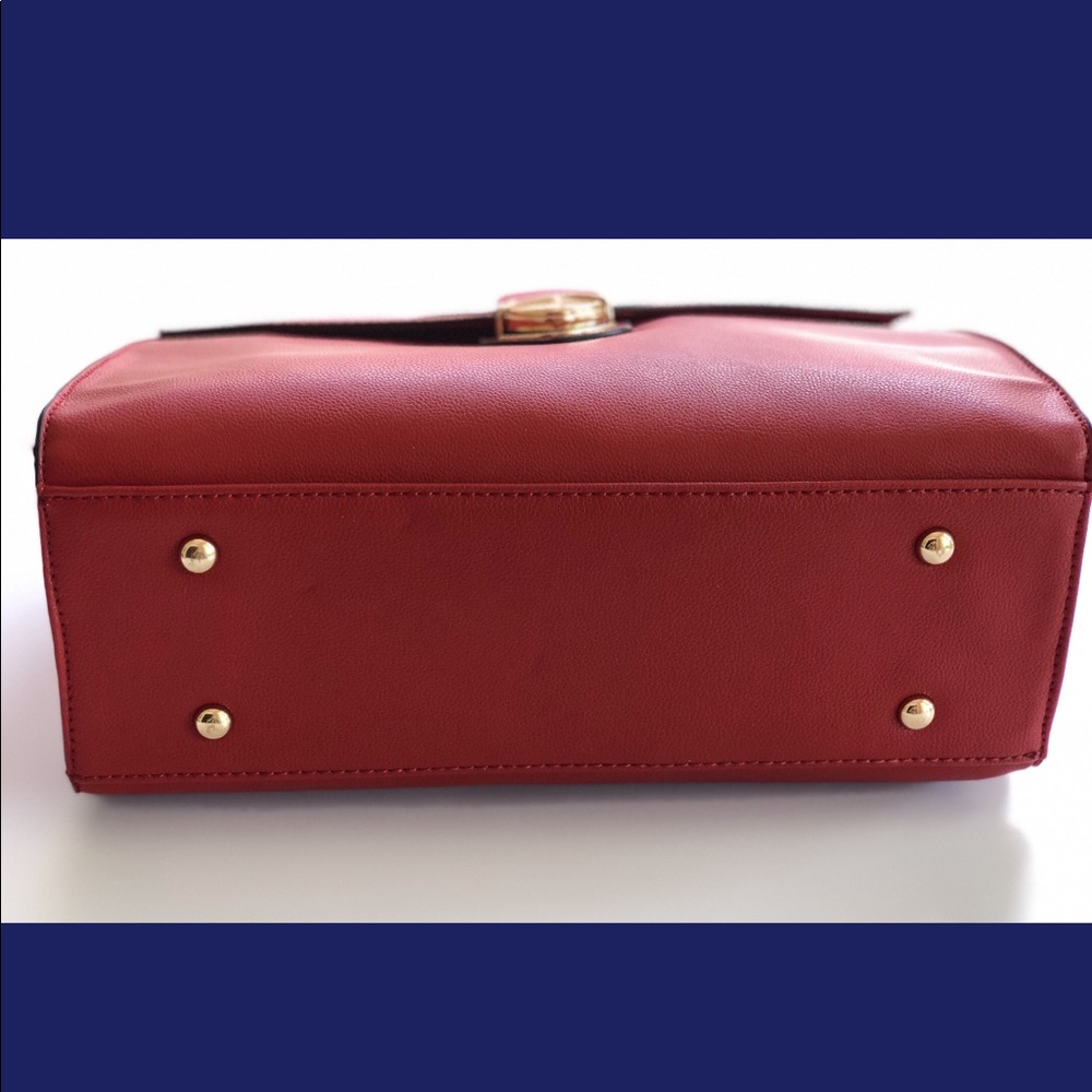 ‘Impulse’ Red Fold Over Handbag Purse - Picture 4 of 8